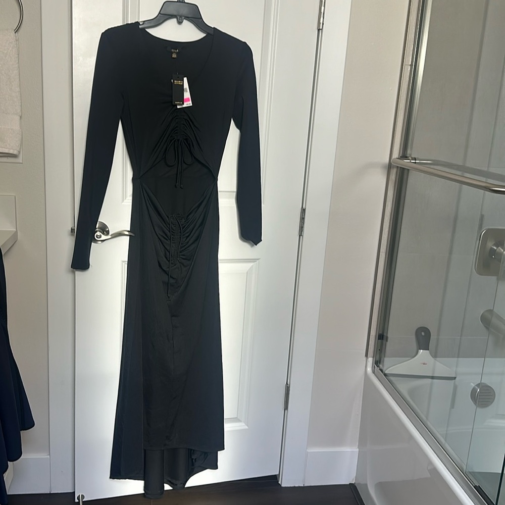 Rhys Cutout Long Sleeve Midi Dress